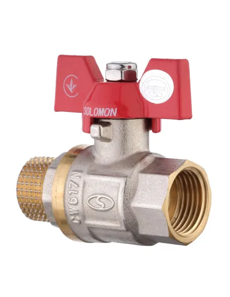 Кран шаровой прямой Solomon НВ КБ B1008 1/2 дюйма - 3