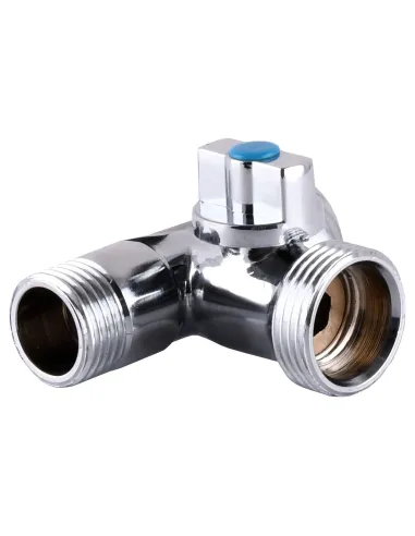 Приборный кран шаровой Solomon A7053 1/2 х 3/4 х 1/2 дюйма - 4