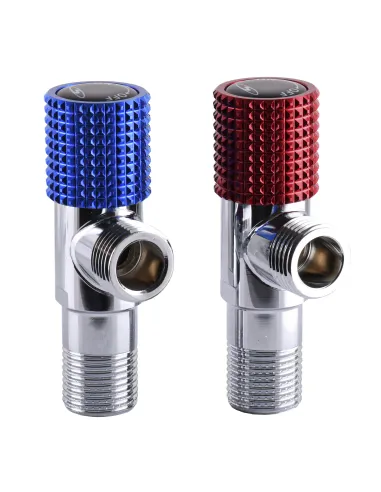 Приладовий кран кульовий Solomon Exclusive 9889 Red/Blue 1/2 х 1/2 дюйми, комплект 2 шт. - 3