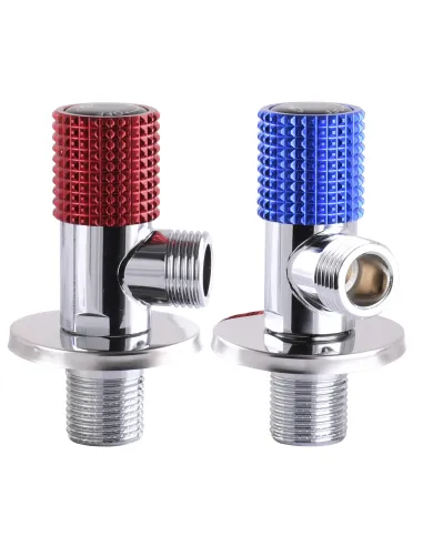 Приладовий кран кульовий Solomon Exclusive 9889 Red/Blue 1/2 х 1/2 дюйми, комплект 2 шт. - 6