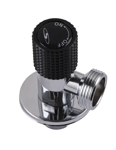 Приладовий кран кульовий Solomon Exclusive 989 Black 1/2 х 3/4 дюйма - 3