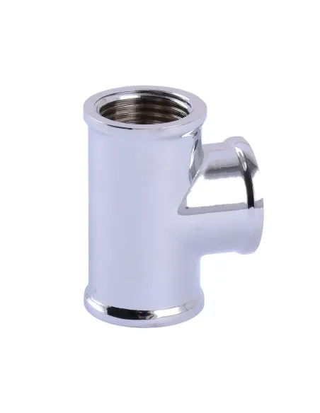 Трійник латунний Solomon ВВВ 8202 хром, 1/2 дюйма - 2