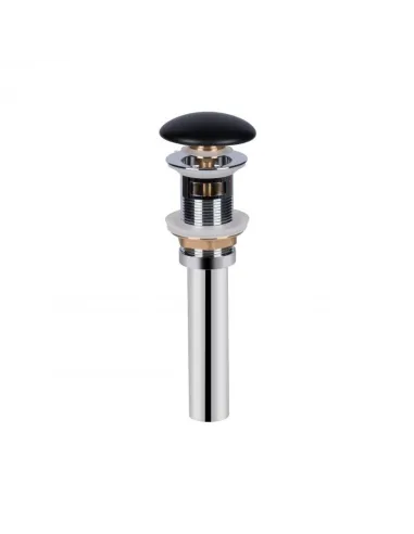 Донный клапан для раковины Q-Тap PU03O Matt Black, 70х70х227 мм - 3