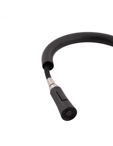 Змішувач для кухні з висувним виливом Q-Tap Baruska QTBAR9137103UB Black Matt - 7