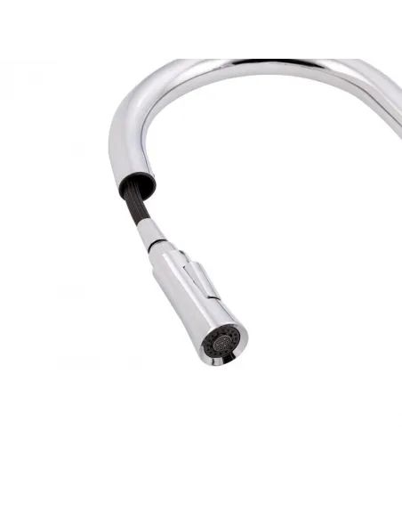 Змішувач для кухні з висувним виливом Q-Tap Evicka QTEVI9135103UC Chrome - 7