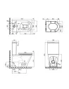 Унитаз безободковый компакт Q-Тap Robin QT13222141ARMB, сиденье Soft-close - 2