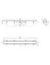 Каналізаційний лінійний трап Q-Тap Dry Tile304-900, сухий затвор - 2