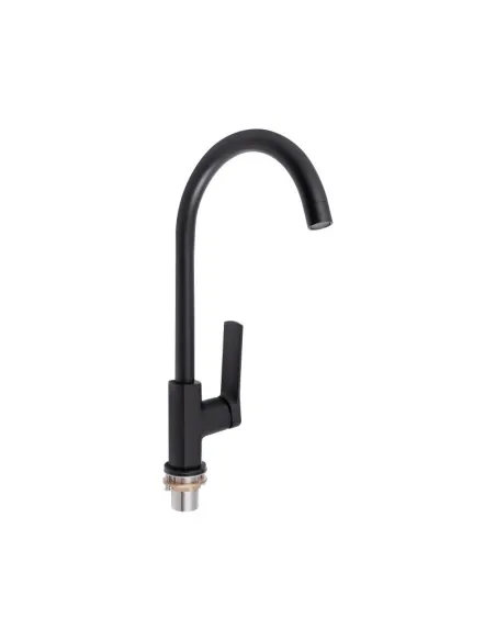 Змішувач для кухні з латуні Q-Tap Slavonice QTSLA9042103UB Black Matt - 1