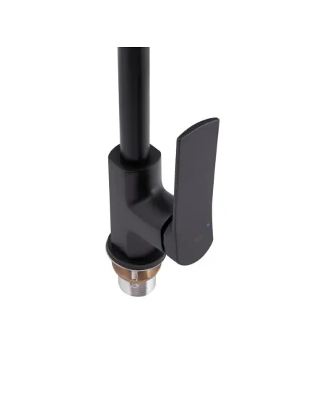 Змішувач для кухні з латуні Q-Tap Slavonice QTSLA9042103UB Black Matt - 3