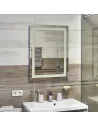 Зеркало для ванной комнаты Unio MRR-01 SQR-AA-H 600 x 800 LED FL с подогревом - 2