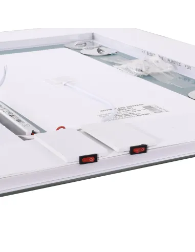 Зеркало для ванной комнаты Unio MRR-01 SQR-AA-H 700 x 800 LED FL с подогревом - 3