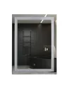 Зеркало для ванной комнаты Unio MRR-01 SQR-AA-S 600 x 800 LED FL с сенсором - 2