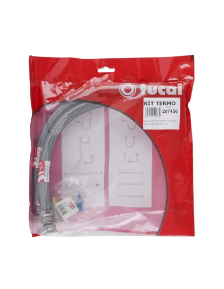 Набор для бойлера Tucai 2074562: предохранительный и подрывной клапан 2 TAQ SUPER ACB MG 1/2 дюйма, шланги 0,4 метра - 1