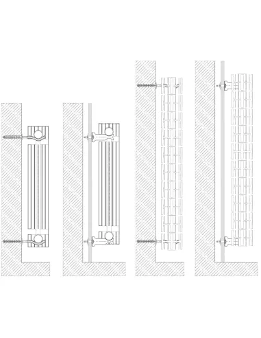 Радіатор біметалічний Queen Therm Universal 500/100, 10 секцій - 4