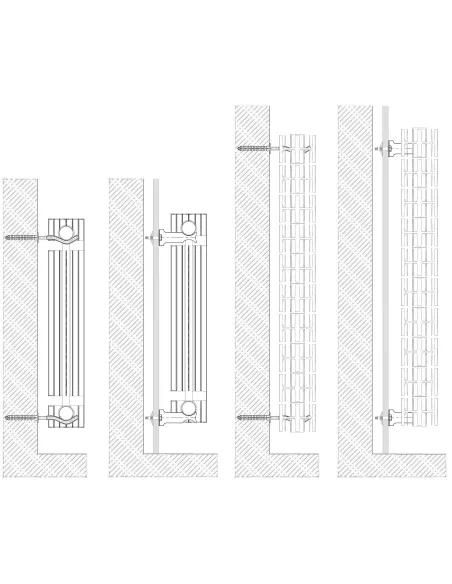 Радіатор біметалічний Queen Therm Universal 500/100, 10 секцій - 4