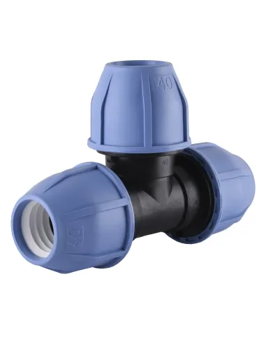 Тройник соединительный VSPlast зажимной 40 х 40 х 40 мм - 2