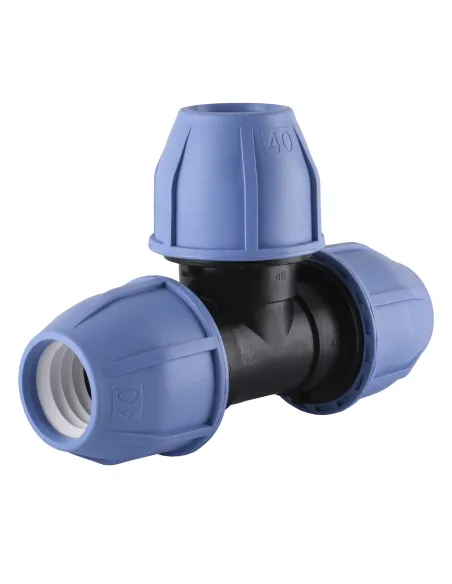 Тройник соединительный VSPlast зажимной 40 х 40 х 40 мм - 2