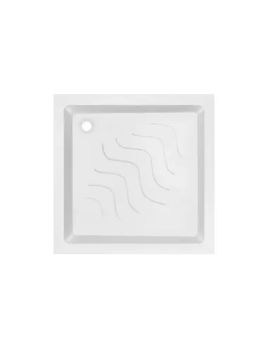 Душевая кабина с низким поддоном Lidz Wawel SC80x80.SAT.LOW.FR Frost Mazur, квадратная - 2