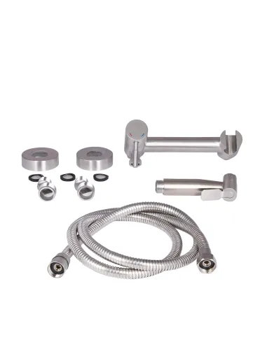 Смеситель для биде Lidz Aria NEW LDARINEWNKS43393 Nickel с гигиеническим душем - 3