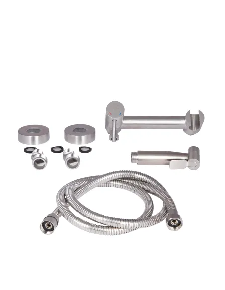 Смеситель для биде Lidz Aria NEW LDARINEWNKS43393 Nickel с гигиеническим душем - 3