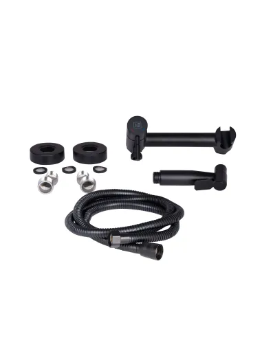 Змішувач із гігієнічним душем Lidz Aria NEW LDARINEWBLA43394 Black - 2