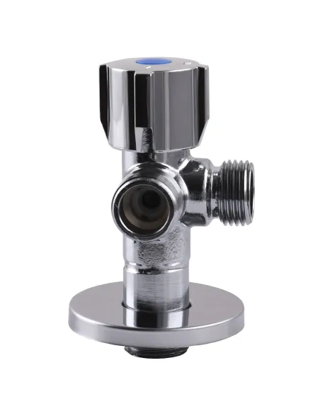  Приладовий кран кульовий подвійний кутовий Selba Double SL1588 1/2 х 1/2 х 1/2 дюйма - 5