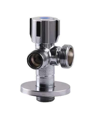  Приладовий кран кульовий подвійний кутовий Selba Double SL1599 1/2 х 1/2 х 3/4 дюйма - 5