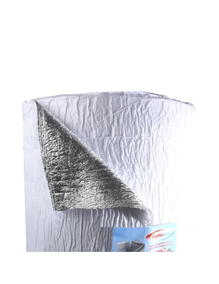 Фольгированный утеплитель Teploizol полотно самоклейка 1 м, толщина 5 мм - 2