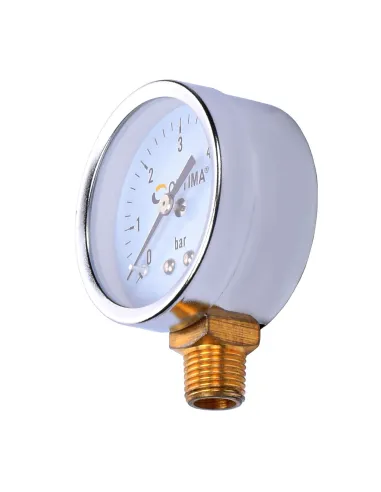 Манометр Optima Y50 - NFC-1 6 атмосфер 50 мм з нижнім підключенням - 2