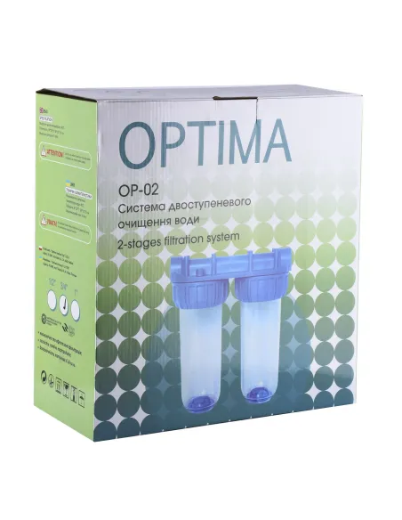 Магістральний фільтр для очищення води Optima OP-0, 1 дюйм - 4