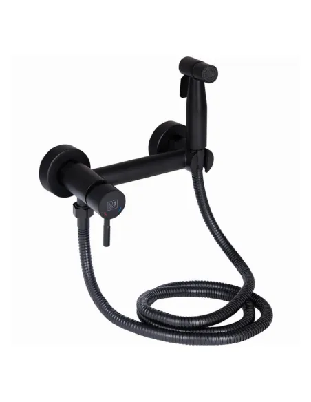 Змішувач із гігієнічним душем Lidz Aria NEW LDARINEWBLA43394 Black - 1