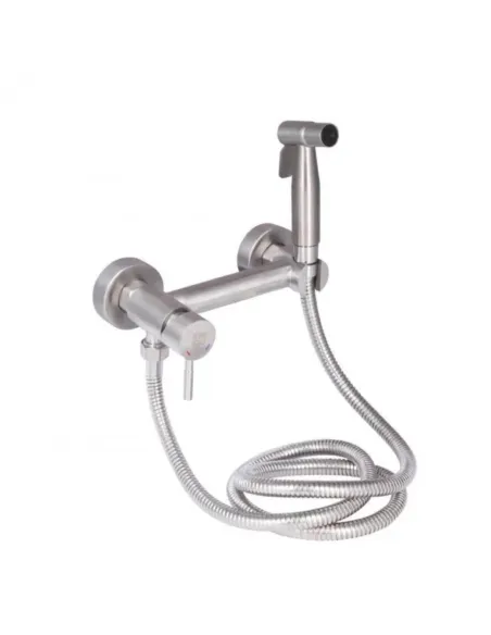 Смеситель для биде Lidz Aria NEW LDARINEWNKS43393 Nickel с гигиеническим душем - 1