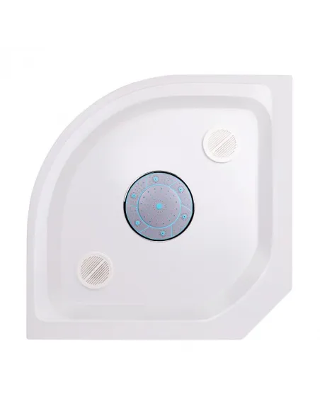 Низкий душевой поддон Lidz Kapielka ST90x90x14, полукруглый - 4