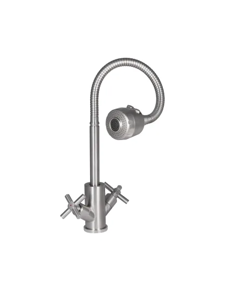 Смеситель для кухни с гибким изливом Lidz Wind 013F4 LDWIN013F4CRM43391 Chrome - 1