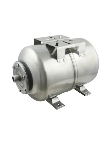 Гидроаккумулятор горизонтальный Lider Inox 24 литра, нержавеющая сталь - 1