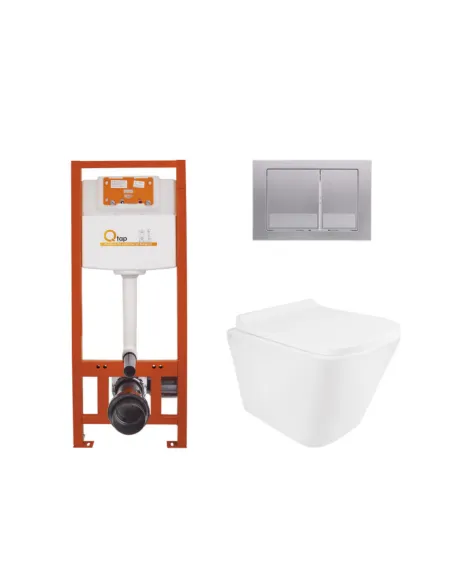 Інсталяція з унітазом Q-Tap Tern Ultra Quiet QQT0133M425+QT0111QT0111M06029SAT 4 в 1, 3/8 л - 1