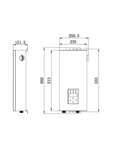 Электрический котел Tatra-Line Slim 7kW TL-Q07 - 5