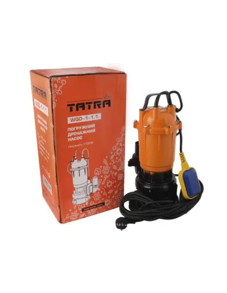 Фекальный насос Tatra-Line WQD1-1.1 А, 1.1 кВт, с режущим механизмом - 2