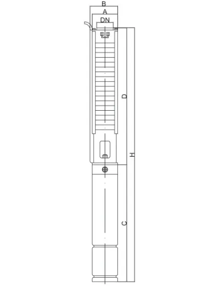 Вихровий свердловинний насос Euroaqua 4 SРM 2 - 9 037 кВт - 3