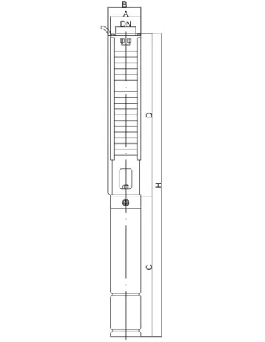 Вихровий свердловинний насос Euroaqua 4 SРM 2 -13 055 кВт - 3