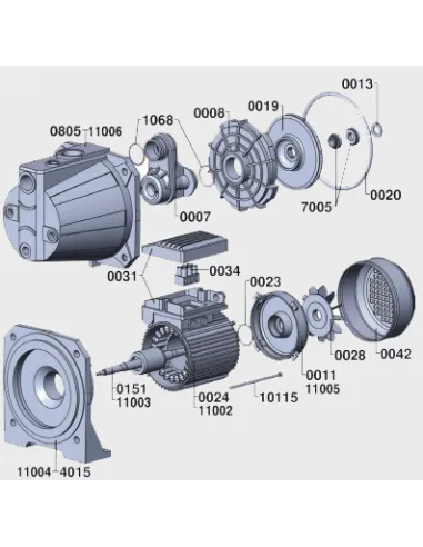 Поверхностный центробежный насос Euroaqua JET 130 1.75 кВт - 4