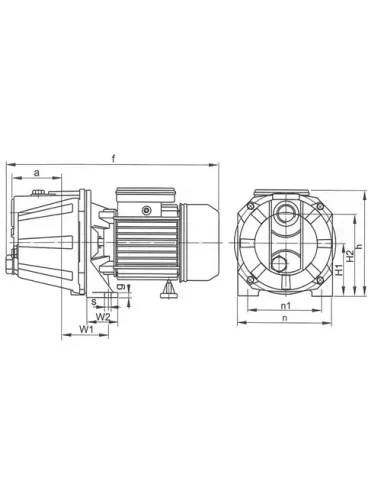 Поверхневий відцентровий насос Euroaqua JET 40 055 кВт - 3