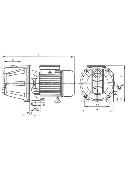 Поверхневий відцентровий насос Euroaqua JET 40 055 кВт - 3