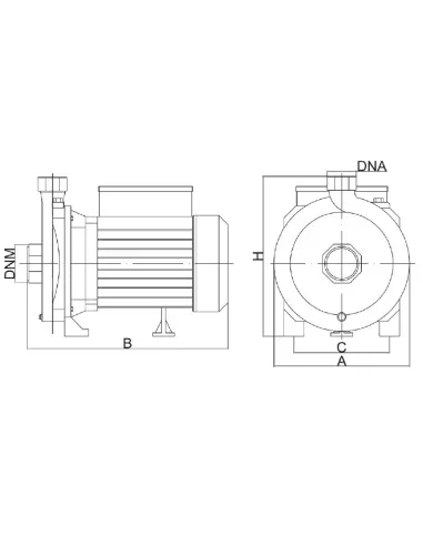 Поверхневий відцентровий насос Euroaqua SC60 11 кВт - 3