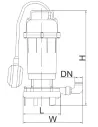 Фекальний насос Delta WQCD2-26, 26 кВт з різальним механізмом - 3