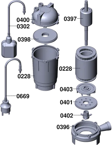 Фекальний насос Delta WQCD2-26, 26 кВт з різальним механізмом - 4