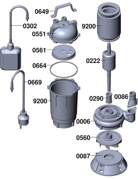 Фекальний насос Delta WQD1-11, 11 кВт без різального механізму - 4