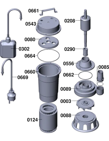 Фекальный насос Delta WQS2-2.5, 2.5 кВт без режущего механизма - 4