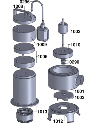 Фекальний насос Euroaqua ZX/1A 11 кВт без різального механізму - 4