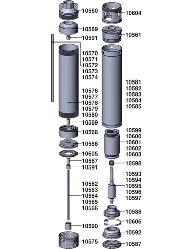 Відцентровий глибинний насос Euroaqua БЦПЕ-18-32-037 кВт, кабель 30 метрів - 4